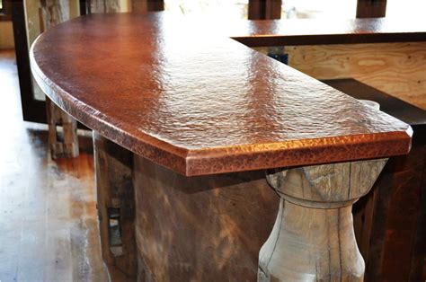 hammered copper countertops